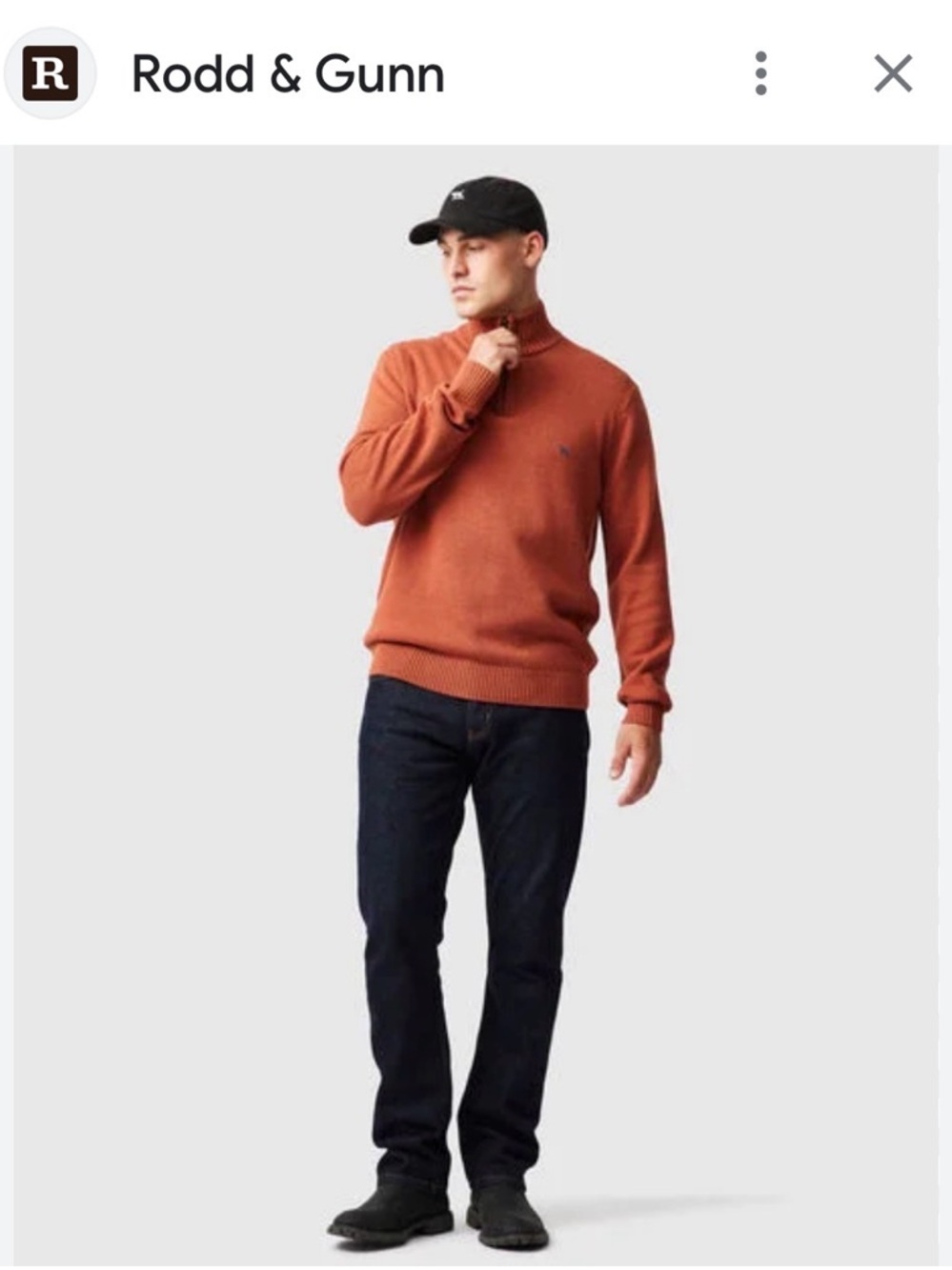Rodd & Gunn Burnt Orange Turtleneck Sweater